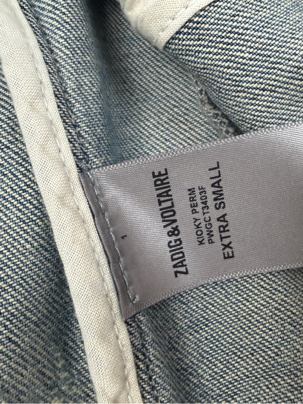 Zadig & Voltaire Classic Blue Denim Jacket - Picture 4 of 4